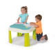 SMOBY Table de jeux et d'activités sable et eau + accessoires - 2 bacs amovibles - Anti UV