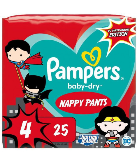 PAMPERS Baby-Dry Pants Taille 4 - 25 Couches-culottes