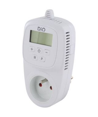 DIO CONNECTED HOME - Plug thermostatique avec écran - Prise FR
