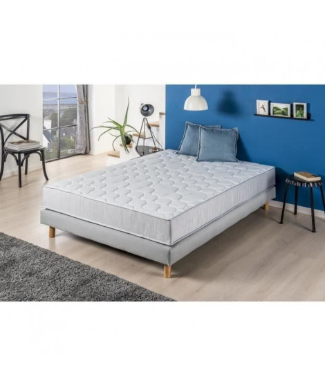 DEKO DREAM Ensemble SPRINGMAX Matelas + sommier 140x190 cm - Accueil dynamique - Soutien ferme