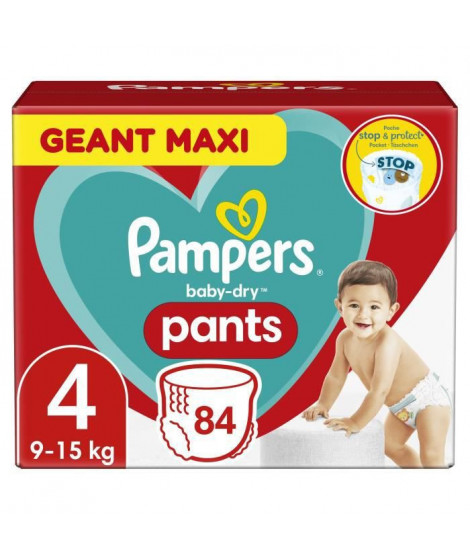 PAMPERS Baby-Dry Pants Taille 4 - 84 Couches-culottes