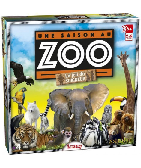 LANSAY - UNE SAISON AU ZOO - Le Jeu du Soigneur - Jeu de société - 2 a 6 joueurs - Des 6 ans