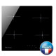 Continental edison CECP104RP2 - Table de cuisson vitrocéramique - 4 zones - 6000 W - L 59 x P 52 cm - Revetement verre - Noir