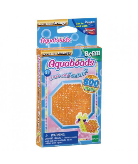 AQUABEADS Perles Mutli-Facettes Orange