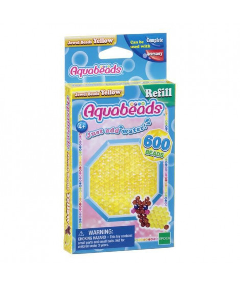 AQUABEADS Perles Multi-Facettes Jaunes