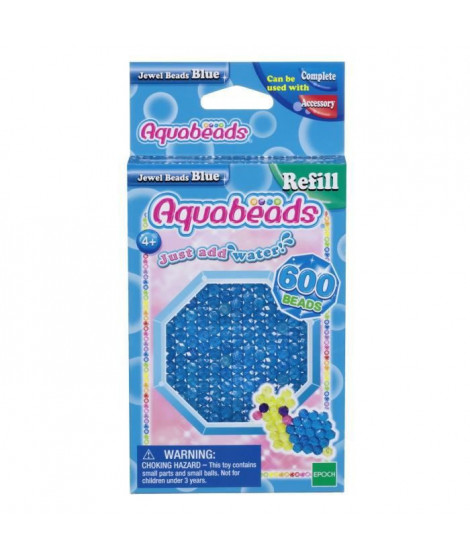 AQUABEADS Perles Multi-Facettes Bleues