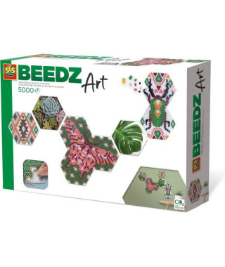 SES CREATIVE - Beedz Art - Hex tiles botanique