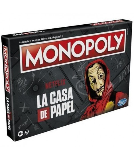 MONOPOLY - édition La Casa de Papel de Netflix - Jeu de plateau pour adolescents et adultes - a partir de 16 ans