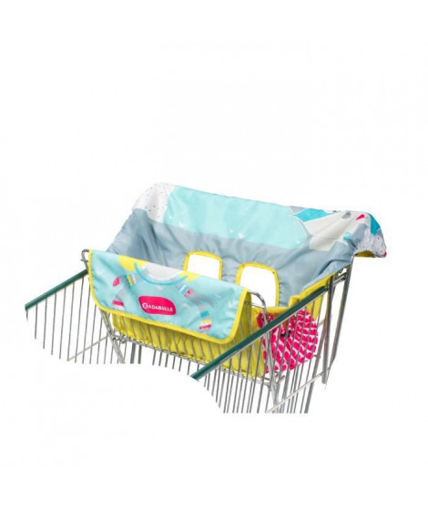 Badabulle Protege-siege chariot pour enfant - 2 jouets sensoriels intégrés