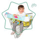 Badabulle Protege-siege chariot pour enfant - 2 jouets sensoriels intégrés