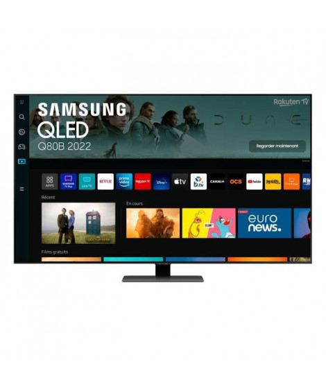 SAMSUNG QE65Q80B - TV QLED 4K UHD - 65'' (165 cm) - Smart TV - Dalle 100Hz - 4 X HDMI 2.1 - Dolby Atmos