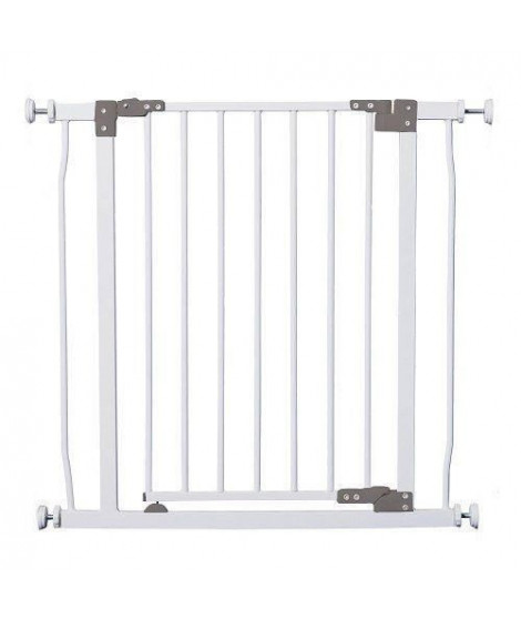 DREAMBABY Barriere de sécurité Liberty - Fixation par pression - Ouverture a double sens - Pour espace de 75 a 81 cm - Blanc