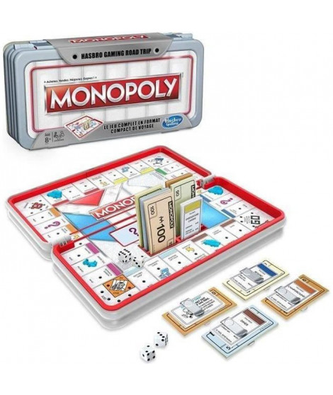 MONOPOLY - Jeu de Societe Road Trip - Jeu de voyage