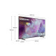 SAMSUNG - QE75Q60A - TV QLED - 4K UHD - 75'' (190 cm) - HDR10+ - Smart TV - 3 x HDMI