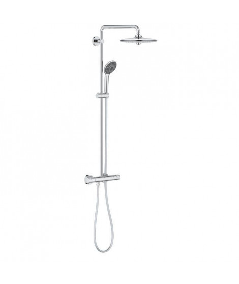 GROHE Colonne de douche mitigeur thermostatique Vitalio Joy 260, tete de douche,260mm, douchette 3 jets, 27298002