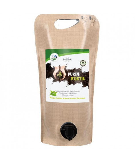 TERRA NOSTRA Purin d'ortie - Pouch 2L Concentré - Préparation 100% Naturelle - Utilisable en agriculture biologique