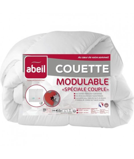 ABEIL Couette MODULABLE Spécial Couple 220x240cm