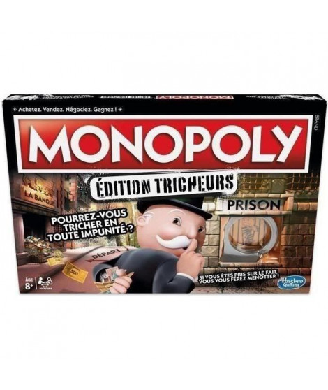 MONOPOLY - Tricheurs - Jeu de societe - Jeu de plateau - Version francaise