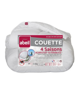 ABEIL Couette 4 Saisons ANTI-ACARIENS 220x240cm