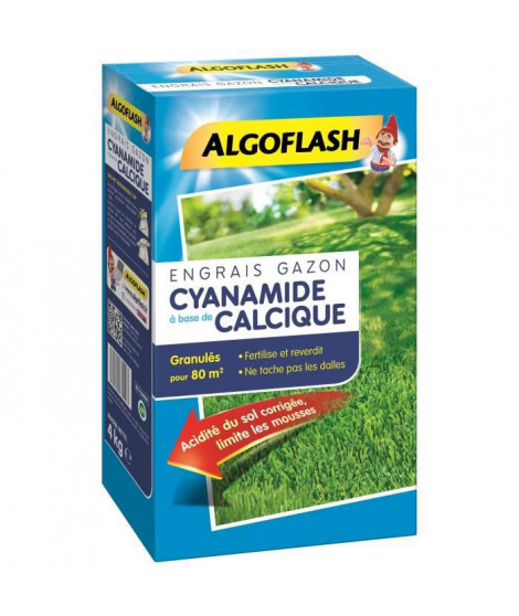 ALGOFLASH Engrais Gazon Cyanamide - 4kg