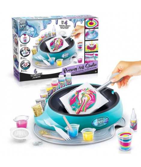 ART LAB Studio Pouring Paint Set Peinture Acrylique - Mélange les couleurs et crée des effets artistiques incroyables