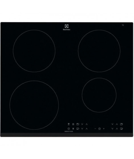 ELECTROLUX LIT6043 - Table de cuisson induction - 4 zones - 7350 W - L 59 x P 52 cm - Revetement verre - Noir