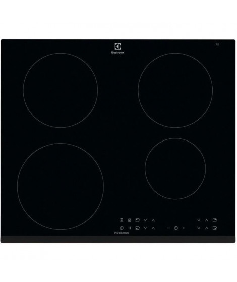 ELECTROLUX LIT6043 - Table de cuisson induction - 4 zones - 7350 W - L 59 x P 52 cm - Revetement verre - Noir