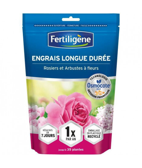 FERTILIGeNE - Engrais Longue durée Osmocote max Rosiers et Arbustes a fleurs 700g