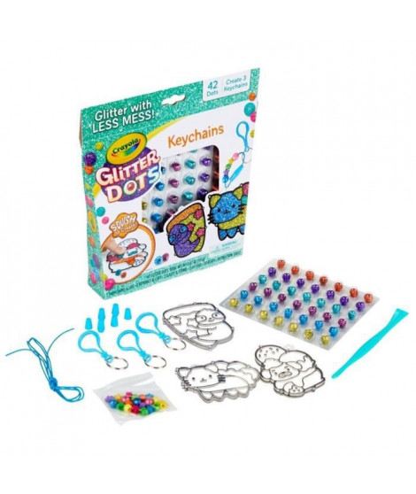 CRAYOLA Glitter Dots: Keychains Refresh