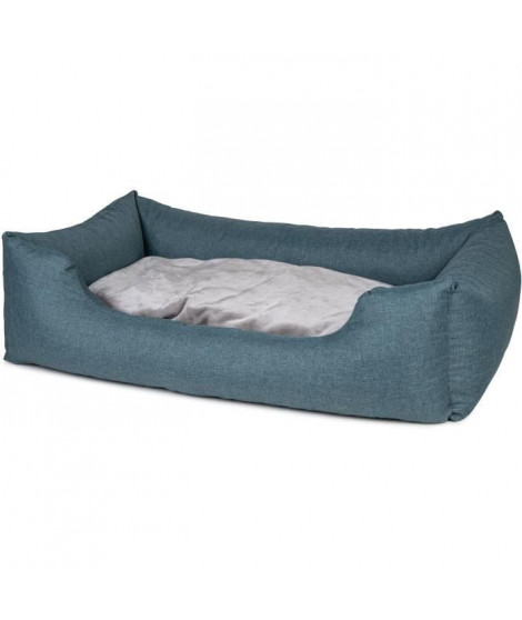 VADIGRAN Panier carré Ares - 100 cm - Turquoise - Pour chien