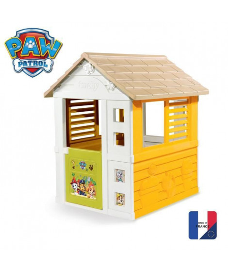 SMOBY - PAW PATROL Maison - 1 portillon + 2 fenetres - Anti-UV - 98x110x127 cm