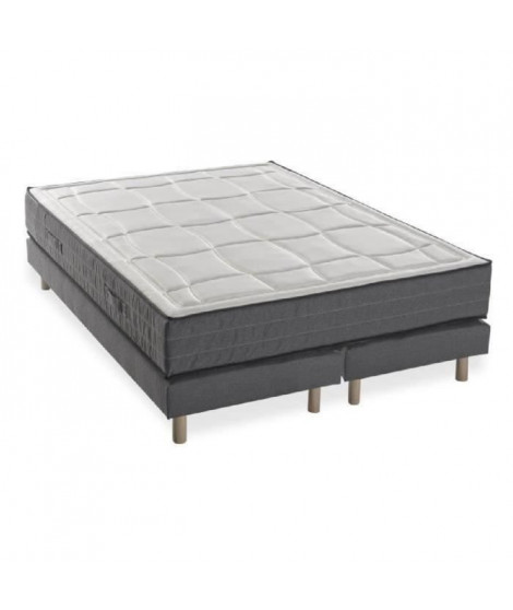 DEKO DREAM HOTEL PREMIUM LUX Ensemble matelas + sommiers 180x200 - Mousse mémoire - 28cm - 5 zones - Ferme