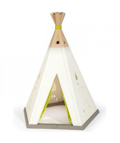 SMOBY Tipi interieur/exterieur évolutif + 2 bacs de rangement - Anti-UV - 147x140x183,5 cm