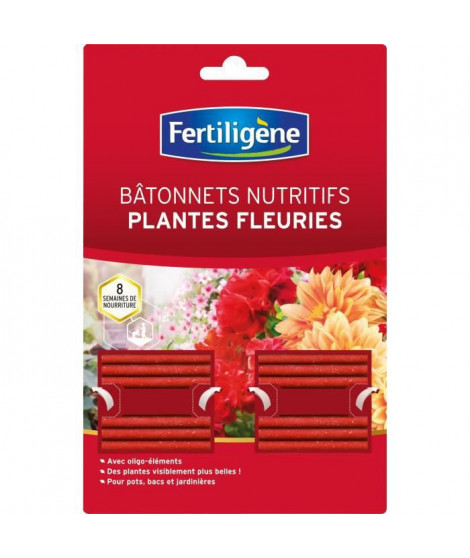 FERTILIGENE Batonnets Nutritifs Plantes Fleuries - 40 Batonnets