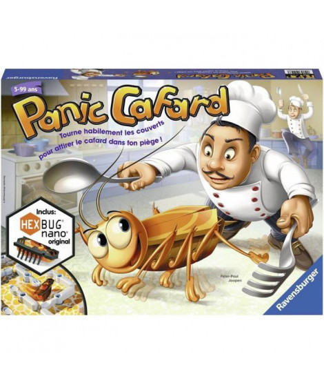 Panic Cafard - Ravensburger - Jeu de société enfant - Jeu d'action et de rapidité - 2 a 4 joueurs - Des 5 ans