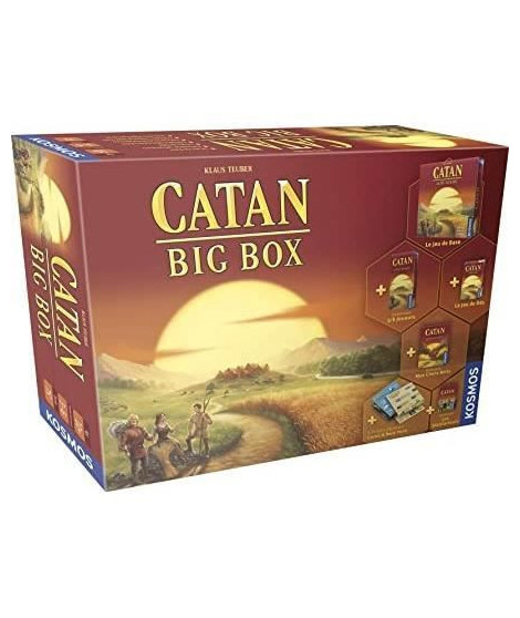 Kosmos | Catan : Big box | Unbox Now | Jeu de société | a partir de 10 ans | 3 a 4 joueurs | 75 minutes