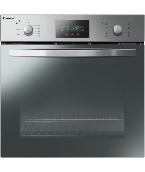 CANDY FCS245X-Four électrique encastrable-Convection naturelle-71 L-Catalyse-A-Inox porte miroir