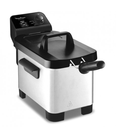 MOULINEX AM331020 Friteuse a huile semi-professionnelle, 3L, 1.2 kg de frites, Chauffe rapide, Température réglable, Easy Pro…