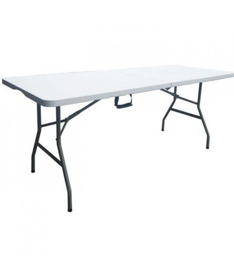 Table pliante - 180 cm - 8 personnes - plastique