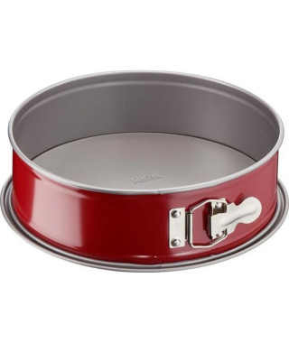 TEFAL Moule a charniere Delibake en acier - Ø 27 cm - Rouge et gris