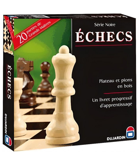 ECHECS jeu de plateau - Série noire - 55331 - Jeu de société traditionnel - DUJARDIN