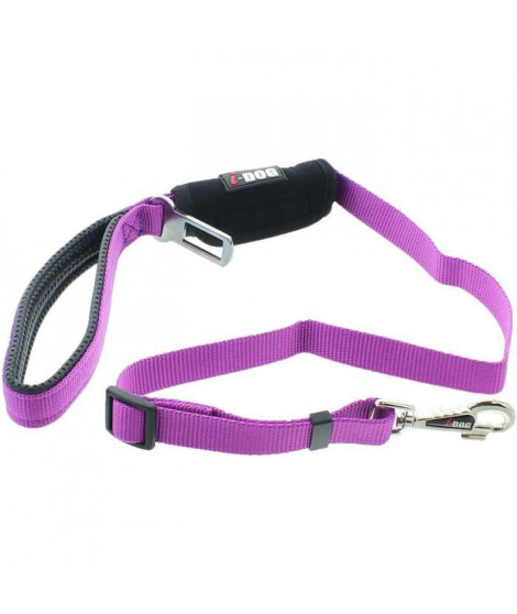 Laisse Confort Boucle Sécurité Auto I-DOG 100 cm Coloris Violet