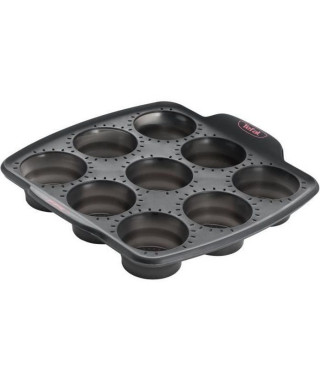 TEFAL J4174714 CRISPYBAKE Moule 9 muffins silicone rétractable 30X29 cm