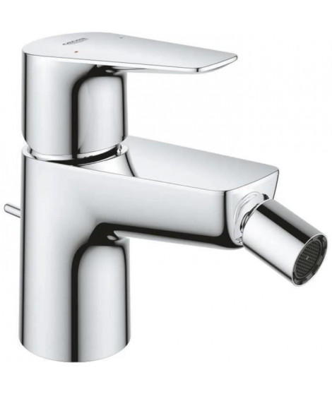 GROHE Mitigeur monocommande Bidet Start Edge, robinet avec tirette de vidage, mousseur économique d'eau, chromé, 23345001