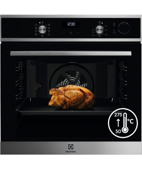 ELECTROLUX EOC5H40X Four SÉRIE 700 PRO SteamCrisp - Cuisson vapeur intégrée / Chaleur tournante pulsée - Email lisse