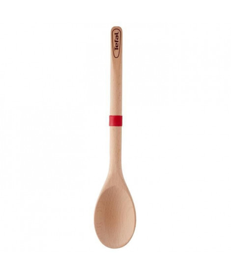 TEFAL Cuillere Ingenio - Bois hetre et silicone platinium - 32 cm