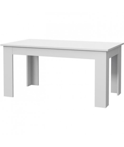 PILVI Table a manger - blanc - L 160 x I90 x H 75 cm