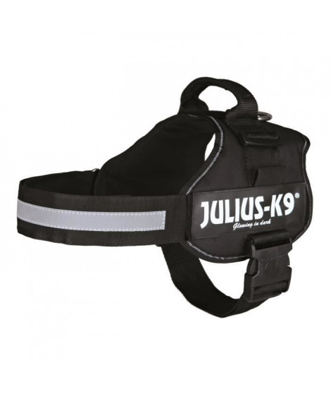 Harnais Power Julius-K9 - 2 - L-XL : 71-96 cm-50 mm - Noir - Pour chien