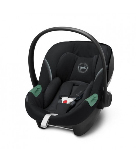 Siege Auto bébé Aton S2 i-Size CYBEX Groupe 0+ Deep Black  ISOFIX  dos route avec réducteur