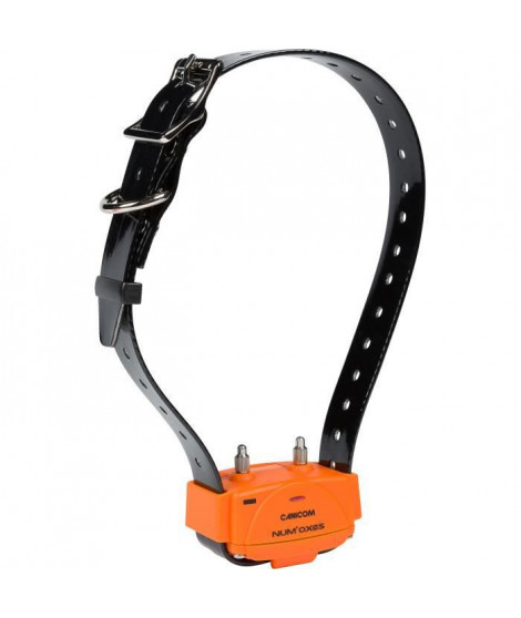 NUM'AXES -  Collier seul - CANICOM - avec plasturgie orange et sangle noire